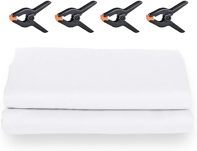 10X20ft White Photo Backdrops for Photography, LCUIRC Two Rod Pocket Backdrops - Image 7