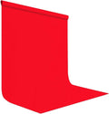 Red Photography Backdrop for Photoshoot, Fabric 5x7ft | Polyester Studio Photo by LYLYCTY