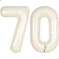 Cream White Number 70 Balloon for First Birthday Decorations, 40 inch Huge by Unknown
