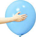 Light Blue Balloons 18 Inch 12 Pack Large Latex Party Balloons Light Blue Round by ASIYUHY