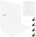 10X20ft White Photo Backdrops for Photography, LCUIRC Two Rod Pocket Backdrops by LCUIRC