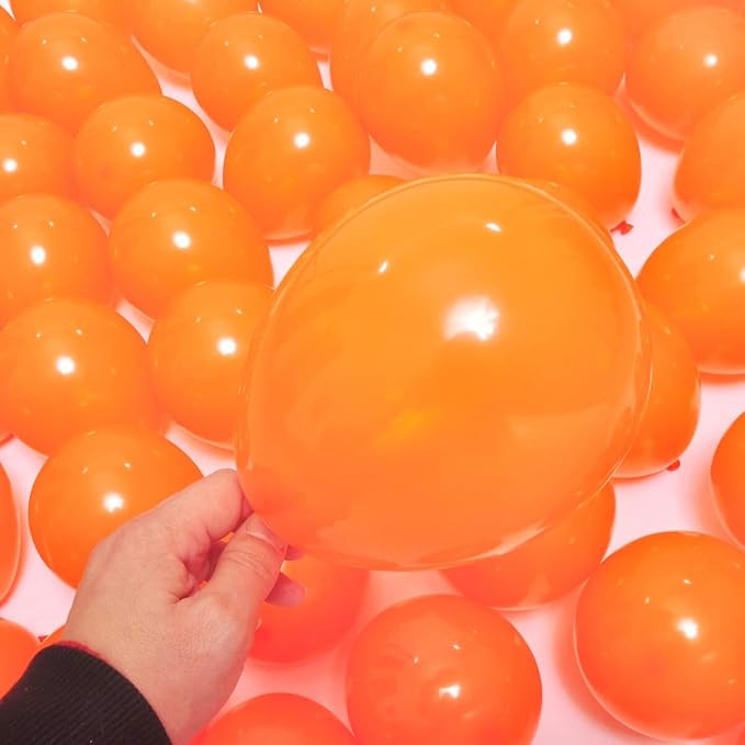 400 Pack 5 Inch Orange Latex Balloons Helium Balloons Party Balloons - Image 3