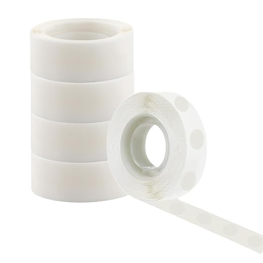 1200pcs Sticky Dots for Balloons, Scrapbooking, Double Sided Clear Glue Points by BBPOOL