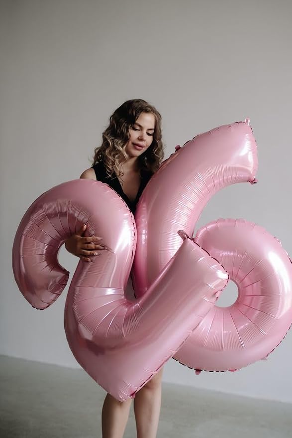Large Number Balloons 40 Inch Pink 23 Balloon - Image 4