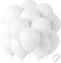 Bezente White Balloons 100 Pack 12 inch Latex Party Birthday Decorations | by Bezente