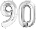 Number 90 Balloons for 90th Birthday Party Decorations, 42 Inch Jumbo Foil by GOER
