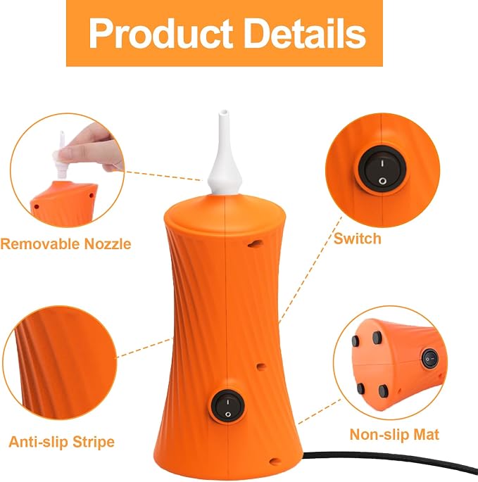 Balloon Pump Electric Air Balloon Pump Balloon Inflator - Image 4