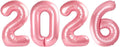 Number 2026 Balloons 40 Inch for Anniversary Party Decorations, Pearl Pink | by Mluchee
