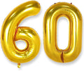 AULE 40 Inch Gold 60 Balloon Number Foil 0-9 Birthday Big Numbers | Birthday by AULE