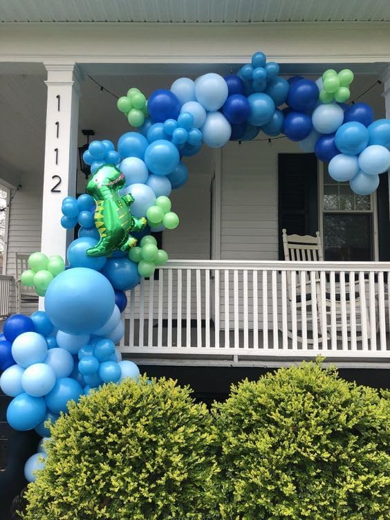50Pcs Blue Green Balloons 12inch Light Green Blue Vintage Confetti Balloon - Image 5