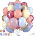 Pastel Balloons, Spring Balloons 50pcs 12 Inch Magenta Macaron Pastel Yellow by Sowide