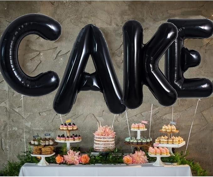 TONIFUL 40 Inch Large Black A Letter Balloon - Image 5