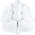 PartyWoo White Balloons 101pcs Matte White Latex Helium Balloons 12 Inch | by PartyWoo