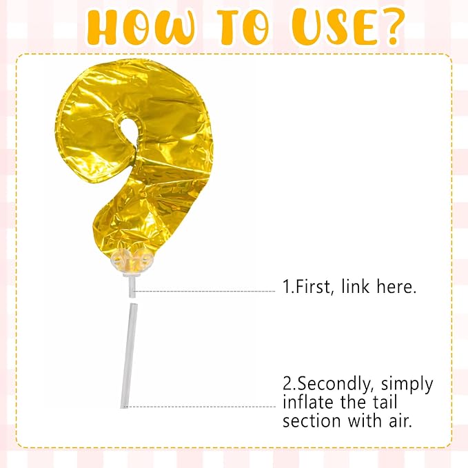 Gejoy 36 Pack 5 Inch Mini Number Balloon Foil Cake Topper Number Avoid Violent - Image 3