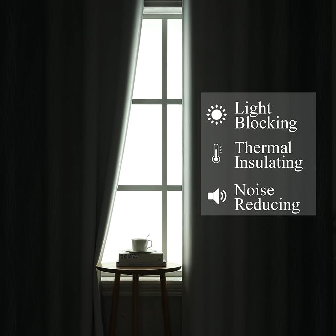 Blackout Curtains 102 Inches Long 2 Panels - Image 3
