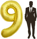 65 Inch Giant gold Foil Number Balloon, Old Children's Birthday Party Helium by Yimenbloon