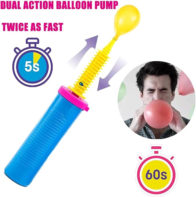 Balloon Pump Hand Held Two-Way Dual Action -Balloon Inflator Pump -Air Pump - Image 3