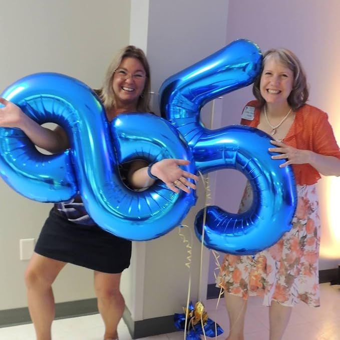 40 Inch Navy Blue Number 6 Balloon, 6th Blue Birthday Party Decorations | 40 - Image 7