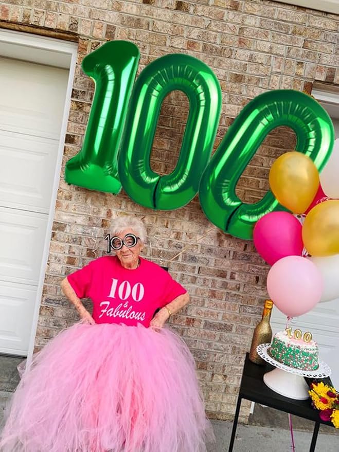 Number 14 Balloon 40Inch for 14 Year Old Birthday Decorations, Dark Green | - Image 7