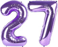 Number Balloons 27 Balloon 40 inch Purple by Enyeopd
