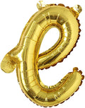 18 inch Gold DIY a-z Handwriting lowercase letters name Foil balloon Letter by REIANS