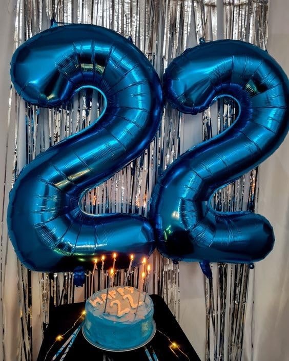 Navy Blue Number 6 Balloon 40 Inch, 6th Birthday Decorations Men Women | Foil - Image 3