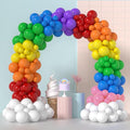 CANREVEL 129pcs Rainbow Balloon Arch Kit 18 12 10 5 Inch, Colorful Balloons by CANREVEL