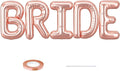40 Inch BRIDE Balloons Bachelorette Party Decorations, Rose Gold Bride Letter by Saxuxu