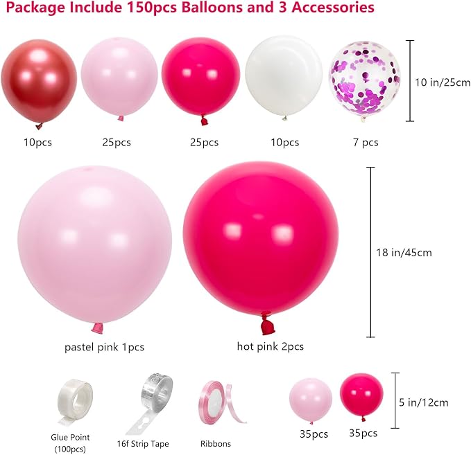 Pink Balloon Arch Kit - Image 2