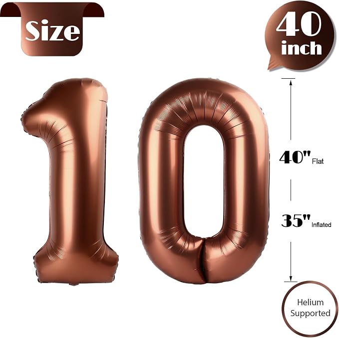 Brown 10 Balloon - Image 5