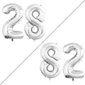 Number 28 Balloons for 28th Birthday Party Decorations, 42 Inch Jumbo Foil by GOER