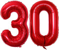 Number 30 Balloons for 30th Birthday Party Decorations, 42 Inch Jumbo Foil by GOER