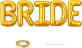 40 inch BRIDE Balloons Bachelorette, Giant Wedding Foil Balloon Letter Banner by Saxuxu