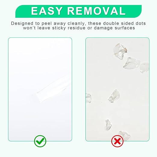 1240pcs Double Sided Sticky Dots, Mini Clear Glue Adhesive Dots Balloon Sticky - Image 5