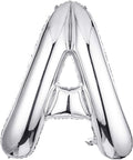 Single Aluminum Hanging Foil Film Silver Letter Balloons A 40 Inch | by FFNIU