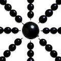 PartyWoo Black Linking Balloons 100pcs 6 Inch Black Link Balloons | by PartyWoo