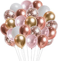 Rose Gold Balloons, 66 Pack 12 inch Metalic Confetti Party Balloons by Unknown