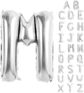 Silver Letter Balloons 40 Inch Large Alphabet Balloon Letter M | Foil Mylar Big by YUNSHANGMO