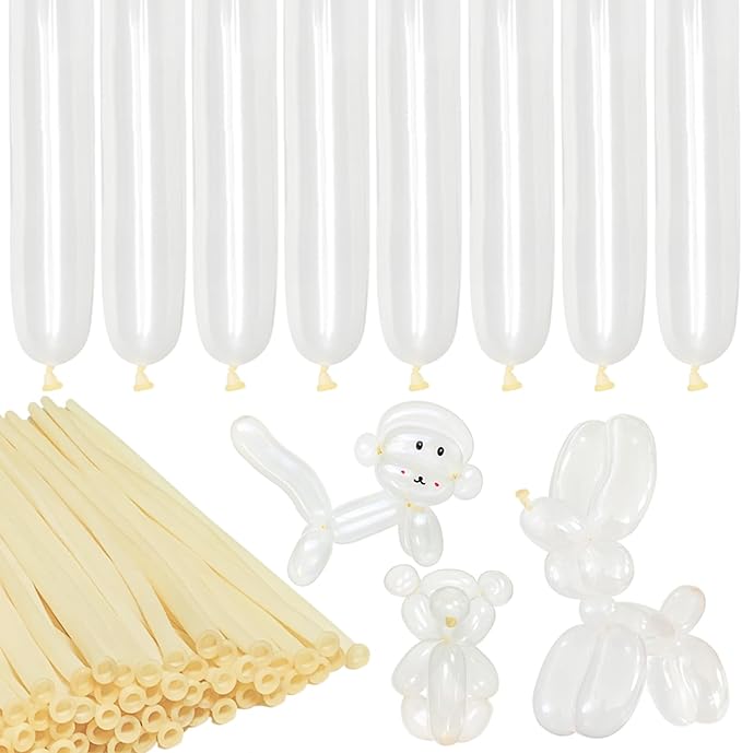 LXZFCRG 260 Balloons Clear Long Skinny Latex Balloon by LXZFCRG