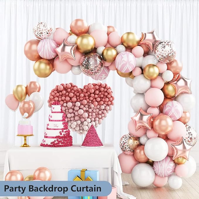 10X20ft White Photo Backdrops for Photography, LCUIRC Two Rod Pocket Backdrops - Image 6