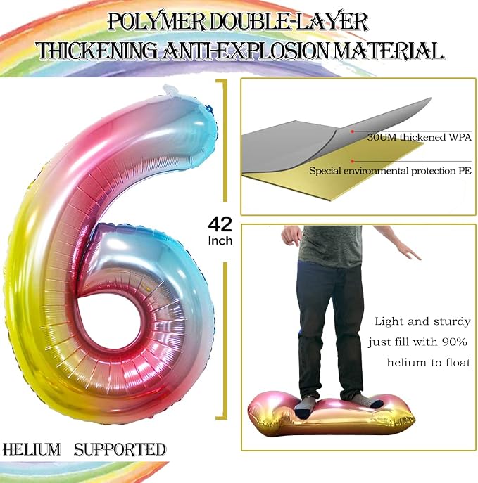 Number 26 Balloons for 26th Birthday Party Decorations, 42 Inch Jumbo Foil - Image 2