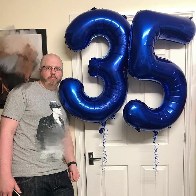 Number 1 Balloon 40 Inch, Inflation Straw & Self-Sealing, Leak-Proof Aluminum - Image 2