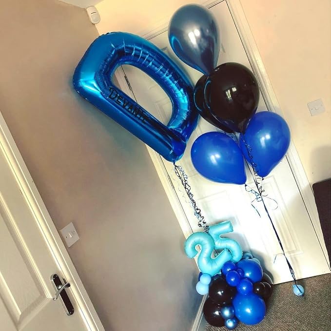Blue Letter E Balloon, E Balloons Letter - Image 5