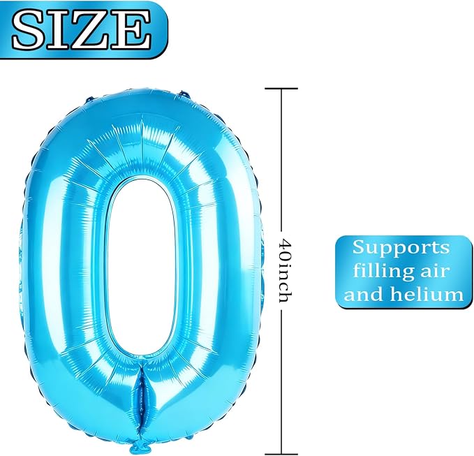 40 Inch Number 7 Balloons for 7th Birthday Party Decorations, 0-100 Jewelry - Image 4