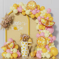 143Pcs Lemon Pink and Yellow Balloon Arch Kit, Lemonade Birthday Decor | by UAEYW