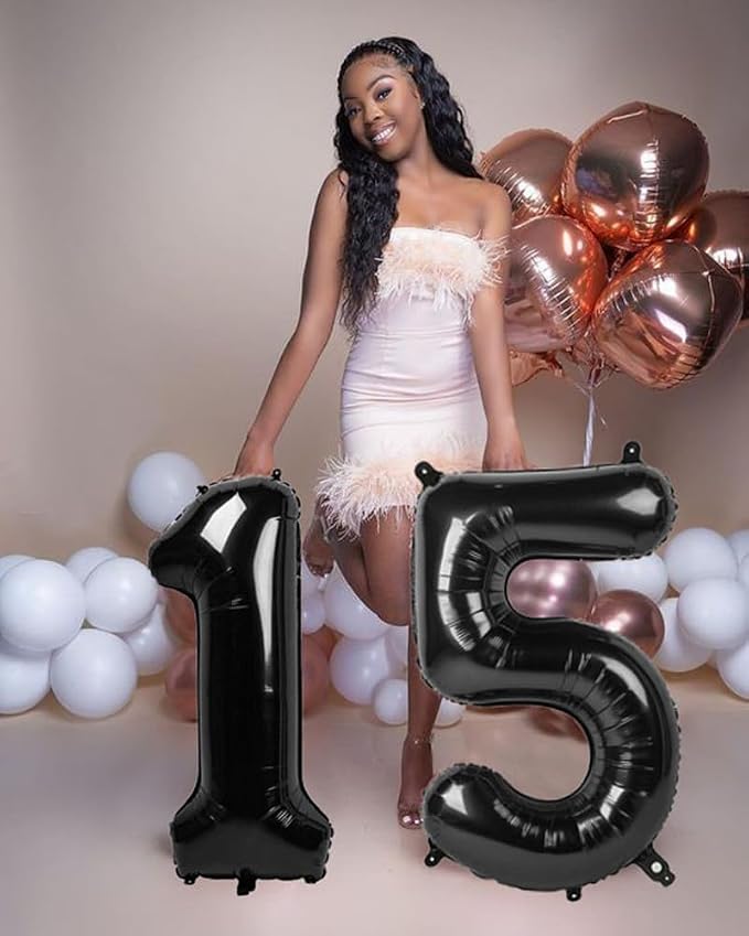 15 Balloon Numbers 40Inch for 15th Year Old Birthday Decorations, Inflation - Image 6