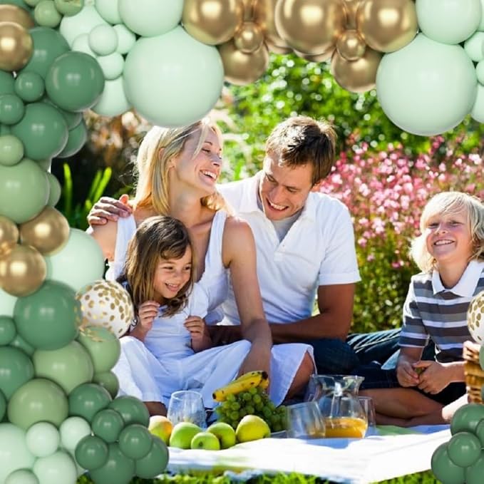 Amandir 148pcs Sage Green Balloon Garland Arch Kit Different Sizes | 18 12 10 5 - Image 5