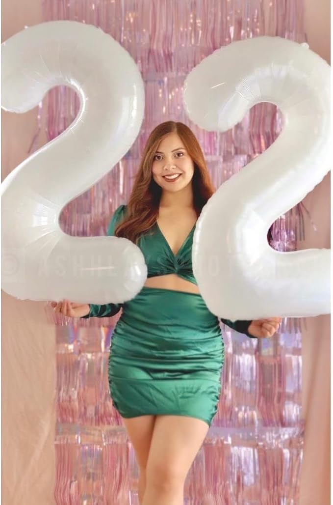 White Number 7 Balloon 40 Inch, 7th Birthday Party Decorations Men Women | Foil - Image 8