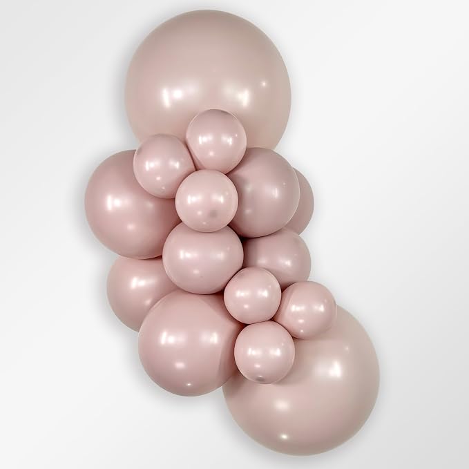 Sempertex Round Pastel Dusk Rose Balloons, 18 Inch, Graduation, Baby Shower - Image 2
