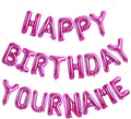 TONIFUL 65 Pcs 16 Inch Rose Red Happy Birthday Balloons and 2 Sets A-Z Foil by TONIFUL